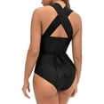 thumbnail image 2 of BeAi Trendy One Piece Swimsuits for Girls Womens Bathing Suits Ladies Swimwear Two Piece Monokini Swimsuit Wrap Tie Back Previous Orders, 2 of 5