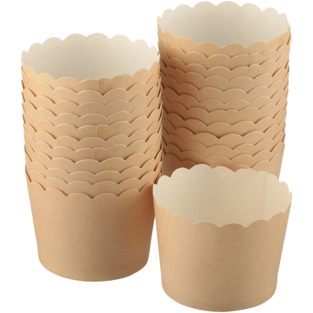 Wilton® Kraft Scallop Baking Cups 24 ct Box
