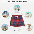 thumbnail image 6 of FORMRS Boys Swim Trunks Quick Dry Mesh Liner Boardshorts Sizes XS-XL, Red Green Pattern, 6 of 7