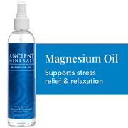 Ancient Minerals Magnesium Oil Spray Bottle, Topical Magnesium Spray for Leg Cramps, Soreness, and Stress Relief, 8 oz