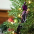 thumbnail image 3 of Northlight 10" Regal Peackock Jewel Hanging Tassel Christmas Ornament - Purple, 3 of 4