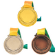 thumbnail image 1 of Premio Oro 2 Pulgadas Con Cinta para El Cuello Redonda Fiestas Competiciones (oro), 1 of 9