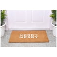 thumbnail image 3 of White Modern Merry Doormat 24" x 36", 3 of 7