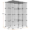 thumbnail image 3 of Cat Large Enclosure - DIY Catio Ideal for 1-3 Cats, Indoor & Outdoor, Detachable Metal Wire Kennel, 2x3x4 Exercise Place, 3 of 7