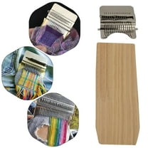 Small Loom Speedweve Type Weave Tool,darning Loom Quickly Mini Mending Convenient Darning Loom for Mending Jeans Socks Clothes Loom Machine Makes Beautiful Stitching Diy Weaving Arts (14 Hooks)