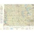 thumbnail image 3 of USAF 14x12 Black Modern Framed Museum Art Print Titled - Lake Itasca North Dakota South Dakota Sheet, 3 of 5