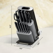 Ninja NeverDull Razor-Sharp 13-Piece Knife System with Removable Sharpener, Laser-Cut Blades, NK12013BK1, Black
