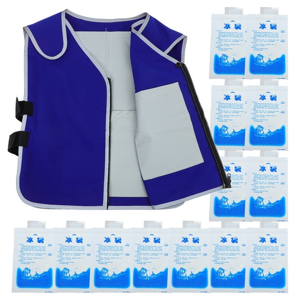 Chaleco refrigerante, ropa de verano práctica con bolsa de hielo para hombre y mujer.