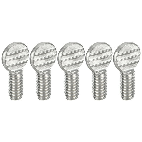 1/4-20 x 1/2" Thumb Screws, 10pack 304 Stainless Steel Fully Thread Screw