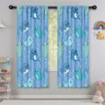 thumbnail image 5 of Funny Window Curtains for Kids Room - 42Wx63H Inch 2 Panels, Rod Pocket Colorful Cartoon Whale Patterns for Boys Bedroom Decor Preschool Classroom Curtains Playroom Living Room Window Drapes, 5 of 5