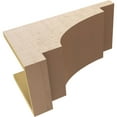 thumbnail image 6 of 10"W x 20"D x 10"H Wide Mediterranean Rough Cedar Woodgrain TimberThane Corbel, Primed Tan, 6 of 6