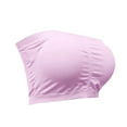 thumbnail image 5 of IDALL Wireless Bras for Women Strapless Bra Wireless Bras for Women Wire Strapless Bralette Soft Bra Bandeau Bra Tube Tops for Women with Built in Bra Pink M, 5 of 6