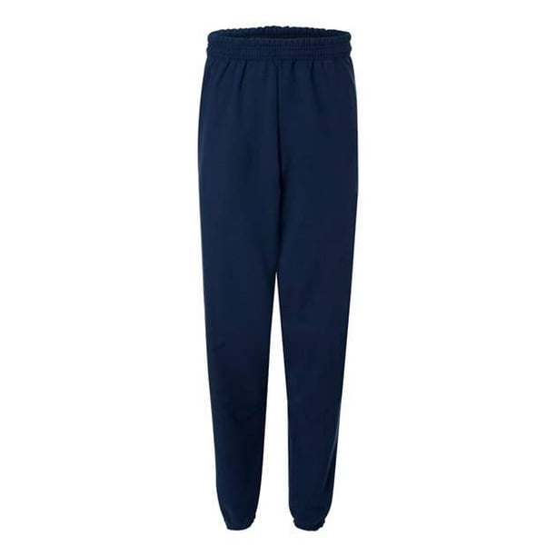 Hanes EcoSmart - Pantalón deportivo sin bolsillo para hombre, azul marino, grande Hanes P650