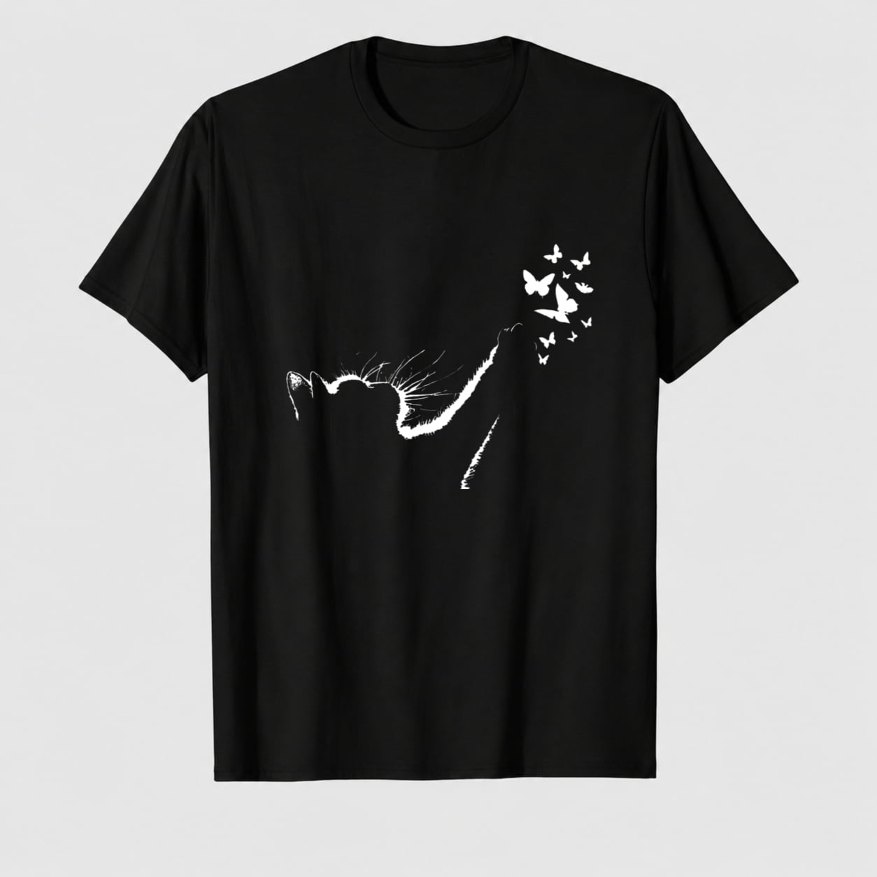 Cat Shirts for Women Cute Cat Summer Short Sleeve Graphic Printed Casual Tees Shirt Crew Neck Vacation Funny Blouse Tops