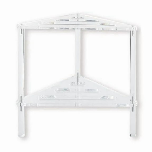 Acrylic Shower Bench, 12In D X 12In W X 12In H, Heavy Duty 50lbs Capacity, Waterproof Non-Slip with Storage Shelf