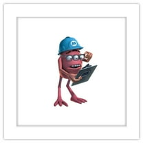 Gallery Pops Disney Pixar Monsters Inc. - Fungus Wall Art, White Framed Version, 12" x 12"