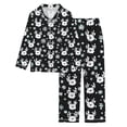 thumbnail image 4 of FASHOFT Christmas Pajamas for Women Set Cute Xmas Print Long Sleeve Button up Shirts and Pants 2 Piece Christmas Pjs Soft Holiday Sleepwear Loungewear L, 4 of 5