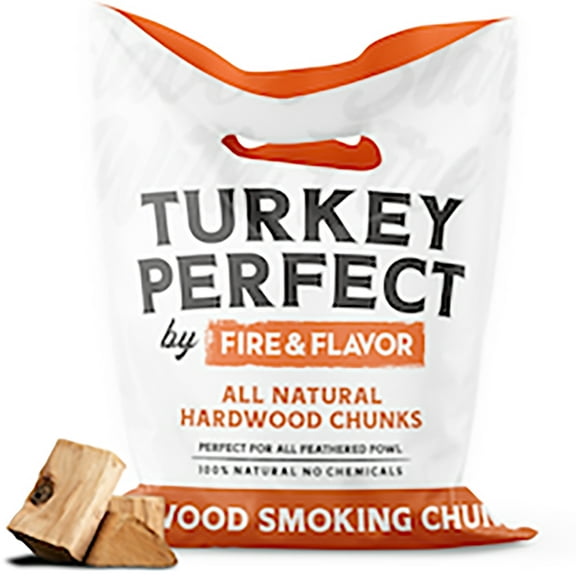Turkey Perfect by Fire & Flavor Premium All Natural Hardwood Smoking Chunks, Turkey Blend
