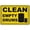 Warning Sign 3, variant on Clean Empty Drums Sign 8"x12", Aluminum Tin Warning Signs for Home Outdoor Garden, High Visibility Waste Sign for Storage