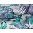 thumbnail image 5 of oneOone Tissu Velours Turquoise Vert Feuilles Matériel de Robe Tissu Imprimé Tissu au Mètre 58 Pouces de Large, 5 of 5