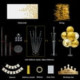 thumbnail image 2 of MBYHSC Gold Party Decorations Balloon Stand and Tablecloth for Birthday Wedding Retirement Father's Day Mother's Day Christmas New Years Graduation Decorations 2025, 2 of 7
