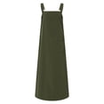 thumbnail image 4 of ZANZEA Women Plain Casual with Pockets Overalls Maxi Dresses, 4 of 11