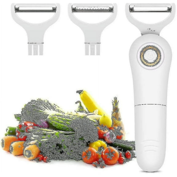 Electric Peeler With 3 Stainless Steel Blades, 3 In 1 Electric Potato Peeler Set