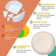thumbnail image 4 of Homienly Wheat Fiber Dinner Plates, 8-Pack 9 inch, Unbreakable, Microwave & Dishwasher Safe, Plate Set and Plastic Dinner Plates for Kitchen, Camping, Picnic and RV, Salad Plates, Beige, 4 of 9