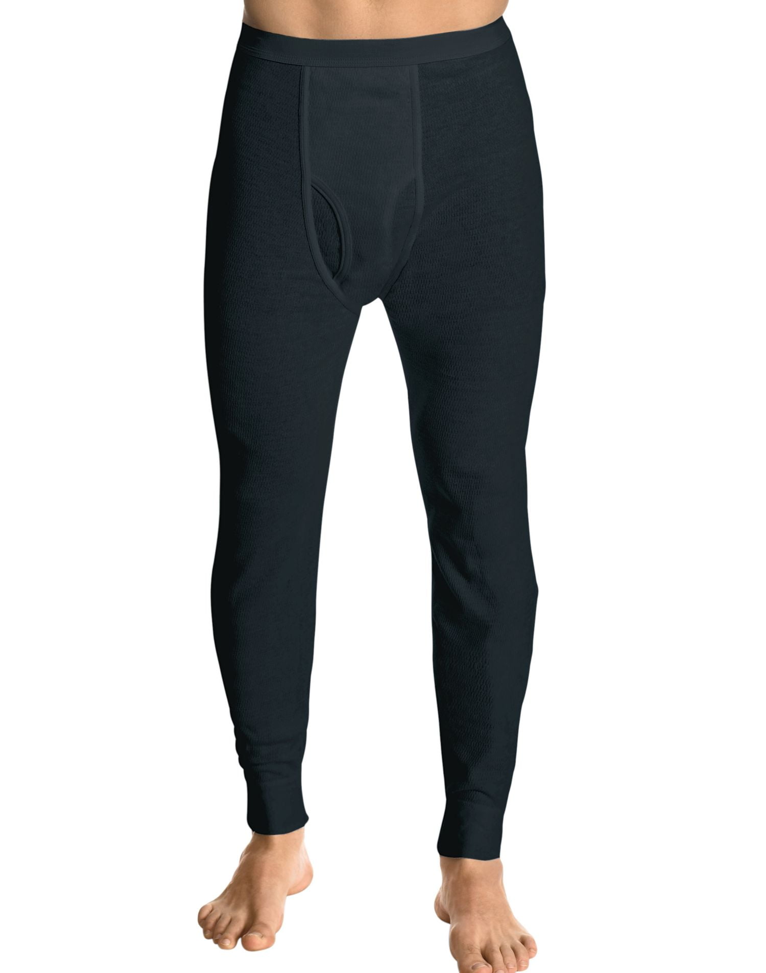 Hanes Men`s Thermal Pants, 22804, XL, Black - Walmart.com