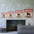 thumbnail image 2 of KUVASZ Vintage Security Sign Area Patrolled by pet signs warning owner veterinarian vet gift Rigid Plastic | Indoor/Outdoor | 10" Wide, 2 of 4