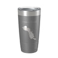 thumbnail image 1 of Bryant Pond Lake Christopher Map Tumbler Travel Mug Insulated Laser Engraved Coffee Cup Maine 20 oz Dark Gray, 1 of 1