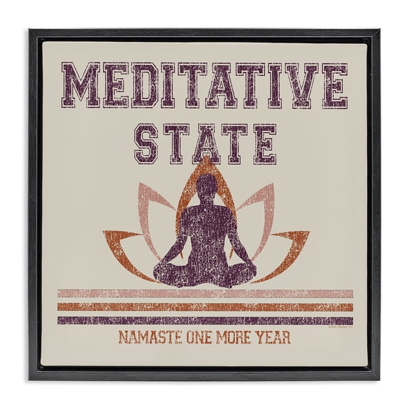 Stupell Industries Eclectic Black Floating Frame Canvas Art, 18 x 18, by Higher Learning/Life Is High