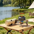 thumbnail image 3 of 2600W Portable Folding Camping Stove, Compact Backpacking Burner with Adjustable Flame Control, Safety Shutoff Valve & Carry Bag, for Outdoor Cooking, Hiking & Picnics, 3 of 5