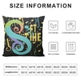 thumbnail image 5 of ONETECH Pillow Covers Throw Pillow Pillowcase Vinyl Party Time Abstract Painting Decorative Cushion Covers Home Sofa Couch Living Room Bedroom Car (Cyan), 5 of 5