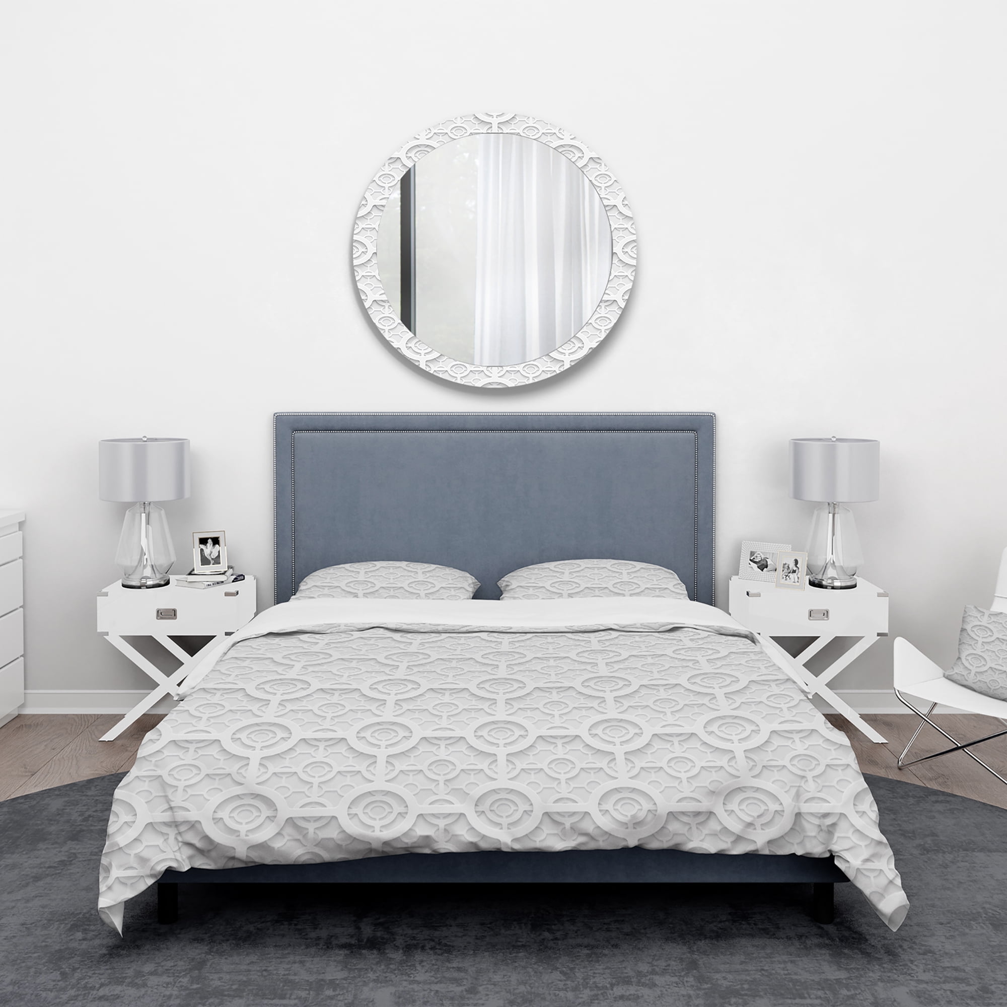 Designart 'Geometric Pattern' Scandinavian Duvet Cover Set