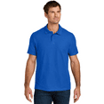 thumbnail image 3 of Gildan Softstyle Pique Polo for Adults, Modern Classic Fit, Short Sleeve Casual Polo Shirt, Royal, S, 3 of 5