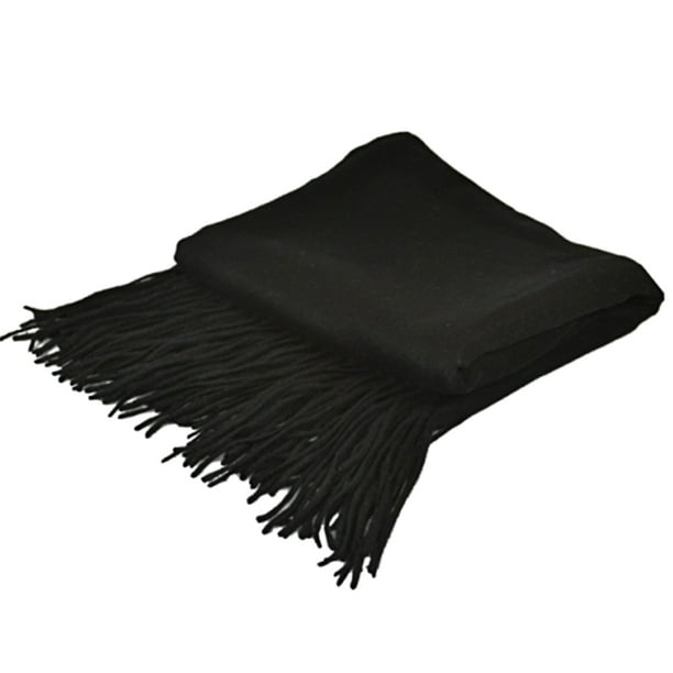 Indigo7 Authorized Signature Cashmere Blend Throw Black Unique Bargains Manta
