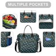 thumbnail image 2 of DarkGreen Dinosaurs Pattern Womens Lunch Box for Work,Insulated Large Lunch Bag for Tween and Teen,Loncheras Para Mujer,Leakproof Adult Lunch Bag for Work,Beach,Travel,Picnic,Camping, 2 of 7