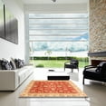 thumbnail image 6 of Ahgly Company Indoor Square Abstract Scarlet Red Oriental Area Rugs, 6' Square, 6 of 6