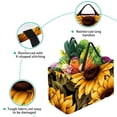 thumbnail image 3 of Sunflower seamless printing Reusable Large Capacity Foldable Grocery Bags and Shopping Baskets made with Oxford Cloth, 3 of 7