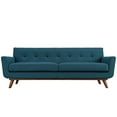 thumbnail image 1 of Modway Engage Mid-Century Modern Upholstered Fabric Sofa in Azure, 1 of 5