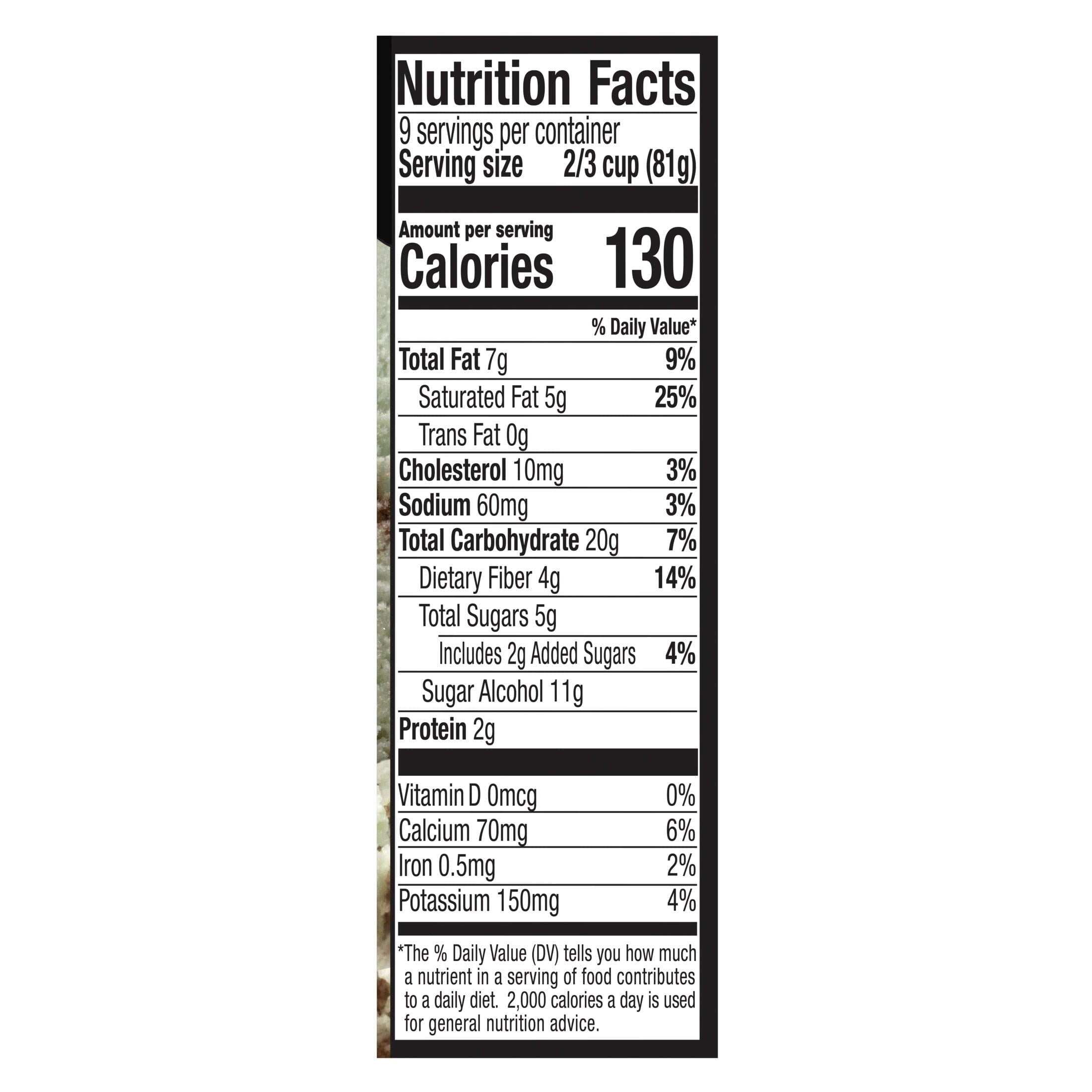 Breyers CarbSmart Mint Fudge Cookie Frozen Dessert 100% Grade A Milk & Cream, 48 oz