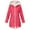Red, variant on Sentmoon Running Jacket Oversized Hooded Neck Long Sleeve Womens Coat Zipper Solid Color Windproof Waterproof Women Clothing Fall and Winter Stylish for Backpacking and Camping