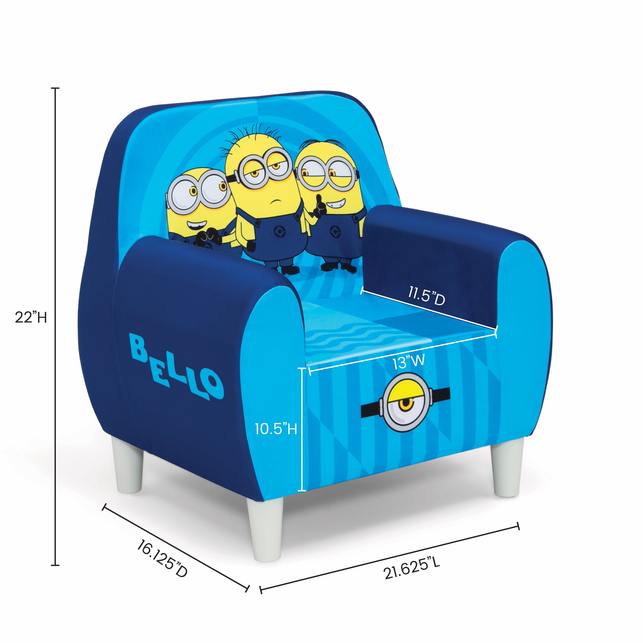 Minions Foam Chair by Delta Children, Blue
