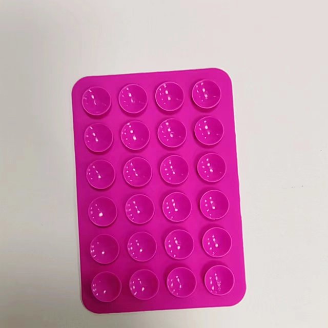 Funda de cuero con ventosa de silicona cuadrada de 24 granos, ventosa de arco, ventosa de silicona para teléfono móvil