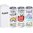 thumbnail image 1 of Vasos Micellwuu para regalos para profesores, 20 onzas, 4 unidades, acero inoxidable, 1 of 6