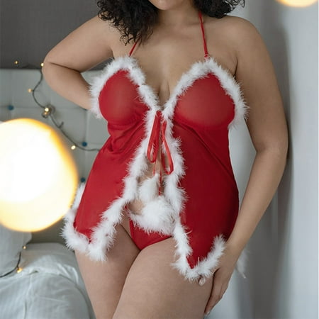 

Vedolay Plus Size Lingerie For Women Women s LencerÃa para Mujer Jumpsuit Teddy Lingerie Stud Patent Leather Jumpsuit Lingerie Black S