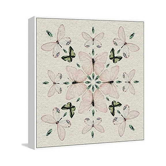 Marmont Hill Pink Extensions II Floater Framed Painting Print on Canvas