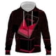 thumbnail image 1 of Sudadera con capucha y cremallera para hombre, suéter holgado de gran tamaño con impresión 3D y nueva tecnología digital, estilo urbano, primavera y otoño, 1 of 6
