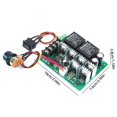 thumbnail image 3 of Controlador De Velocidad Del Motor Controlador de Motor de cepillo DC10-50V 12V 24V 36V 40A Módulo de accionamiento de Control de velocidad del Motor WDOplteas Para estrenar, 3 of 3
